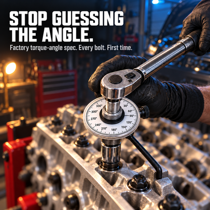🔩 1/2" Drive Torque Angle Gauge – Hit Every Head Bolt Spec the First Time