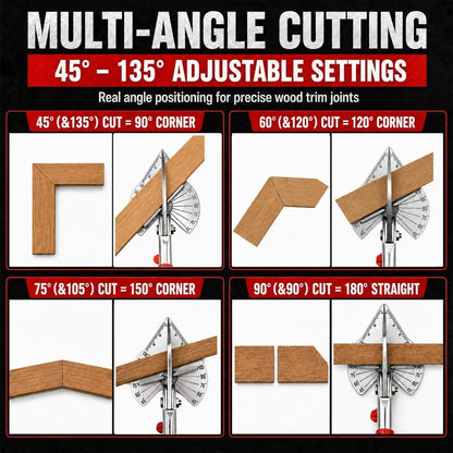 🎁45°–135° Adjustable Miter Shears for Trim & PVC