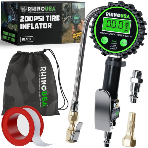 ✨ Digital Tire Pressure Gauge with Inflator 🚗 3-in-1 Precision for Your Garage⏰
