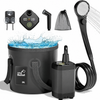 6000mAh Gray Shower Kit + 20L Bucket + Black Spray Gun