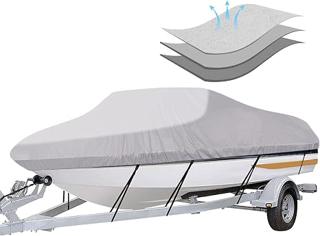 ❄️ Trailerable Boat Cover for 14–24 ft Boats – Keep Rain, Snow & Leaves Off All Winter