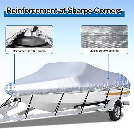 ❄️ Trailerable Boat Cover for 14–24 ft Boats – Keep Rain, Snow & Leaves Off All Winter