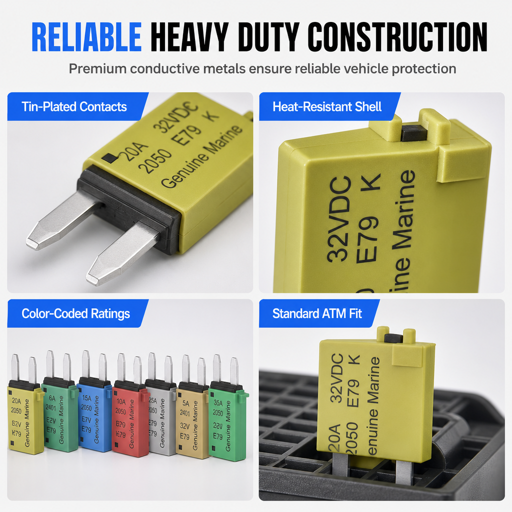 🎃Halloween Deal 50% OFF! Universal 32VDC Resettable ATM Mini Blade Fuses